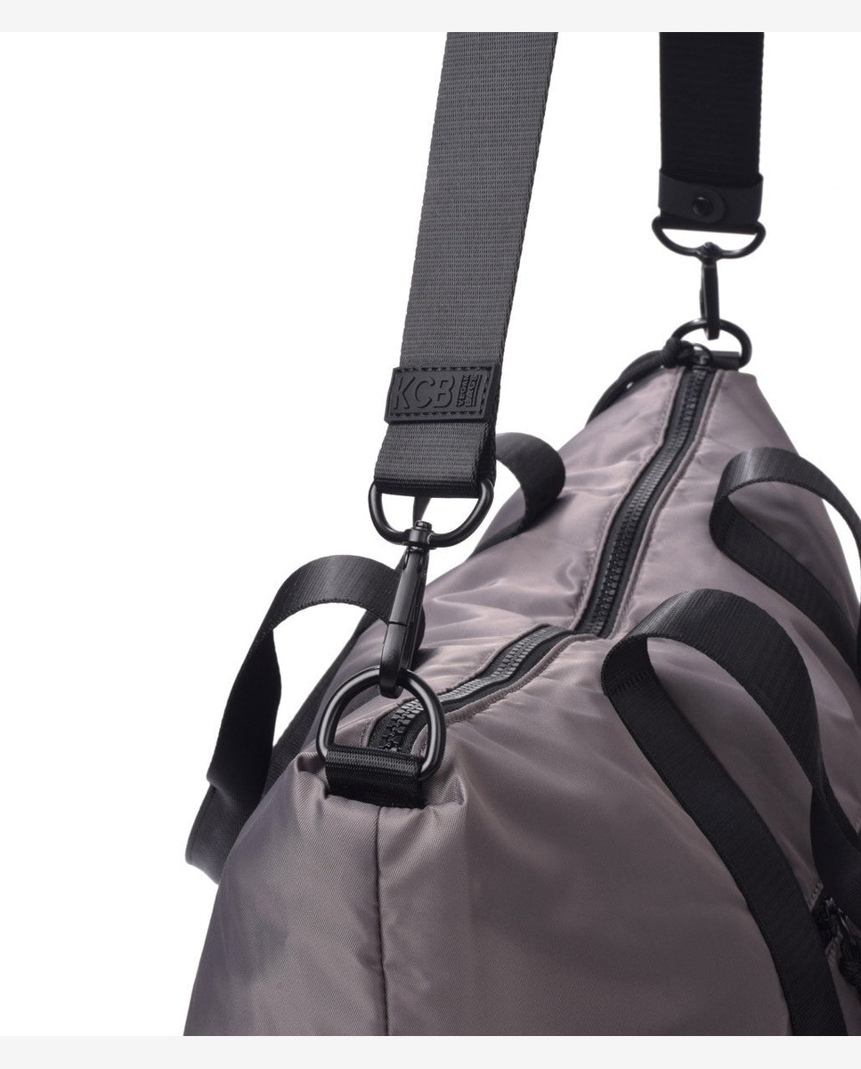 Bolso de mano puffy color - Kcb - Gris Gris-2