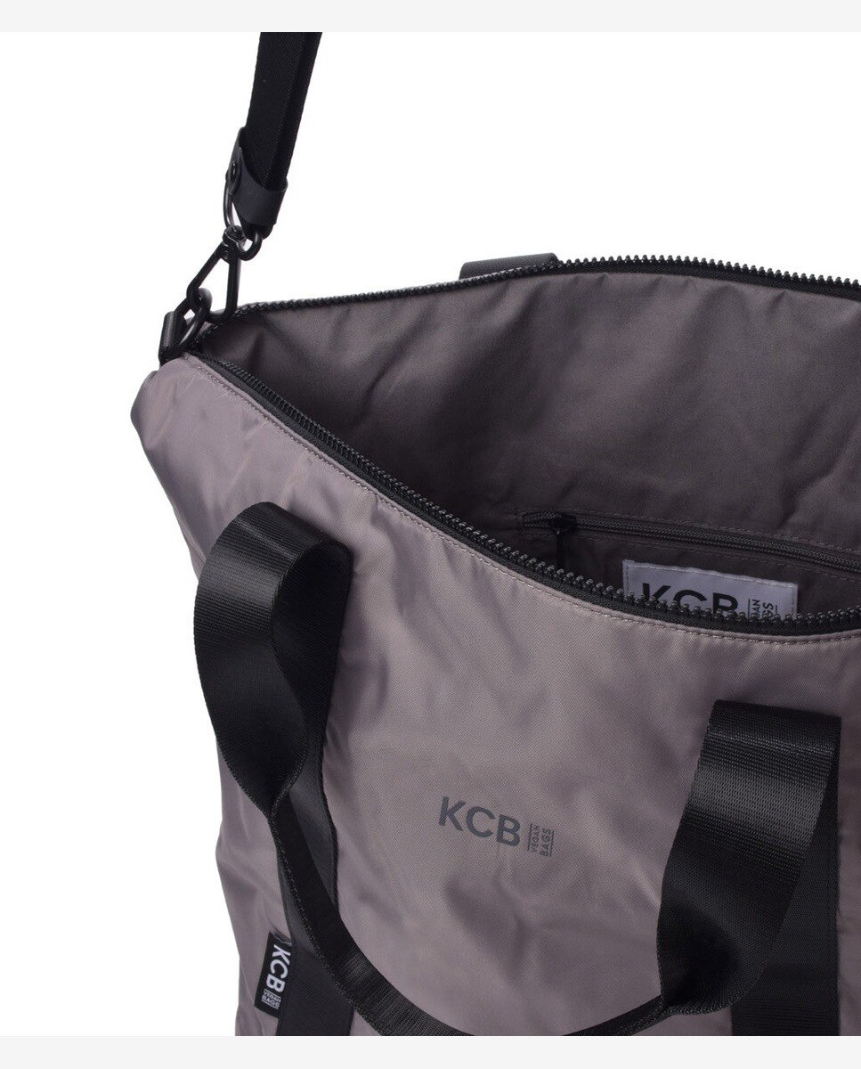 Bolso de mano puffy color - Kcb - Gris Gris-4