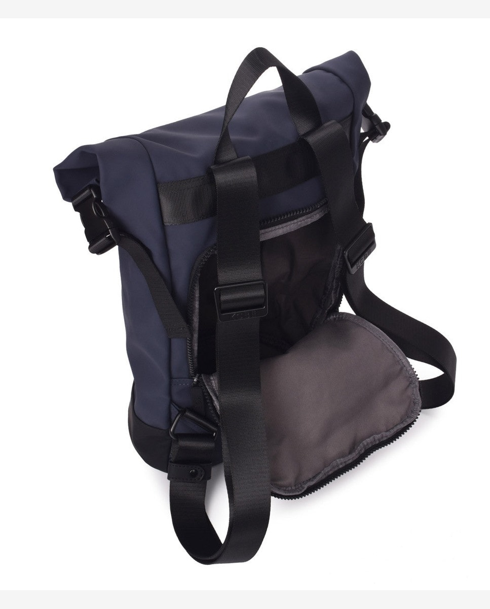 Mochila antirrobo base pequeña color azul - Kcb - Azul marino Azul marino-4