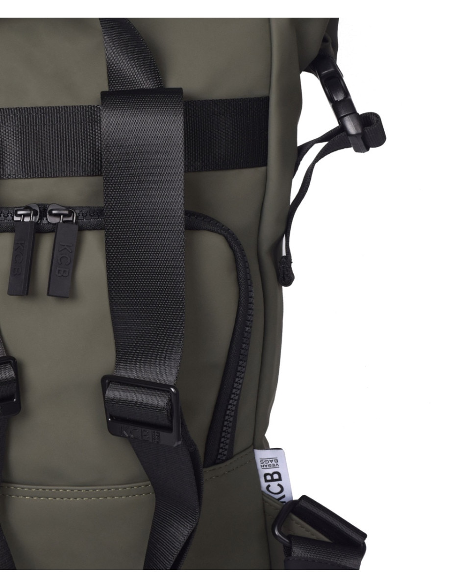 Mochila antirrobo Base mediana color khaki - Kcb - Kaki Kaki-3