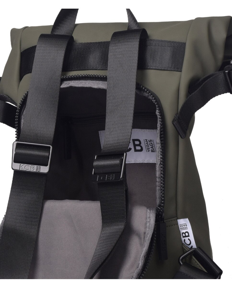 Mochila antirrobo Base mediana color khaki - Kcb - Kaki Kaki-4