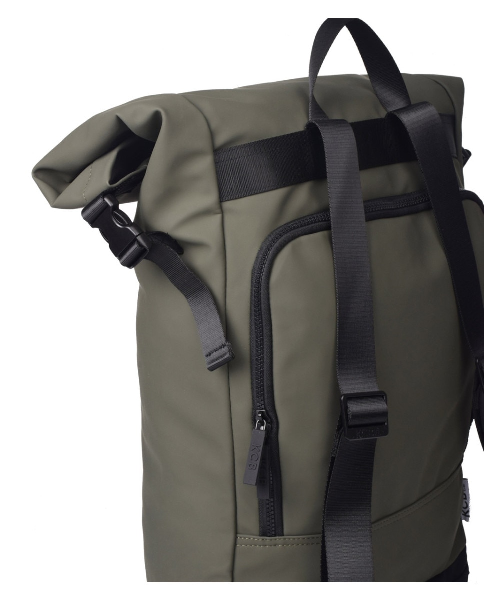 Mochila antirrobo Base grande color khaki - Kcb - Kaki Kaki-4