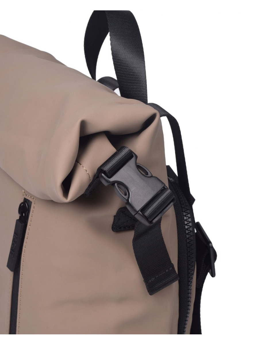 Mochila antirrobo Base mediana color taupe - Kcb - Marrón claro Marrón claro-2
