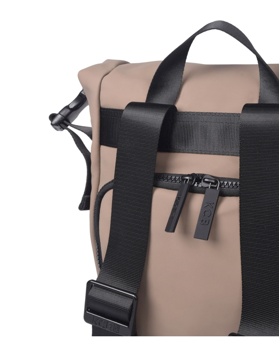 Mochila antirrobo Base mediana color taupe - Kcb - Marrón claro Marrón claro-3