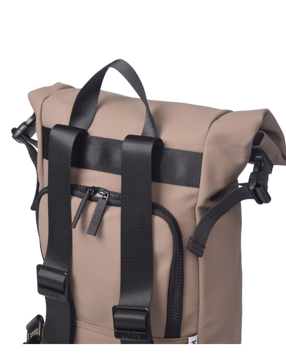 Mochila antirrobo Base pequeña color taupe - Kcb - Marrón claro Marrón claro-3