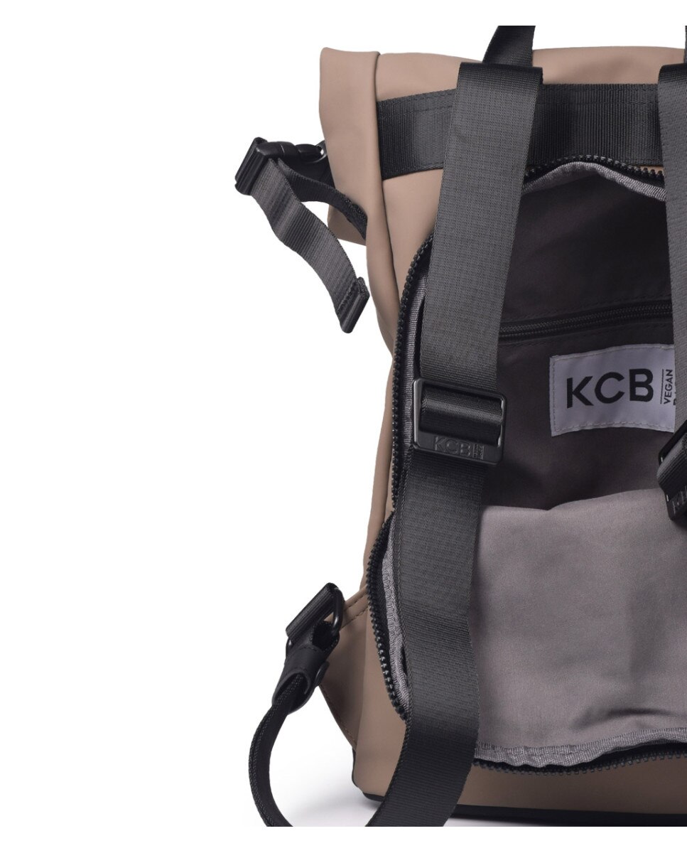 Mochila antirrobo Base pequeña color taupe - Kcb - Marrón claro Marrón claro-4