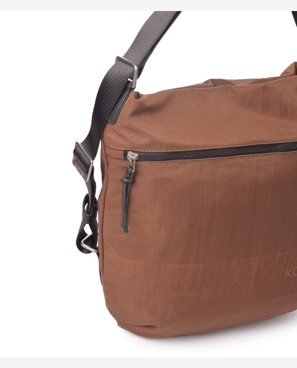 Bolso de hombro wide mochila color - Kcb - Marrón Marrón-3