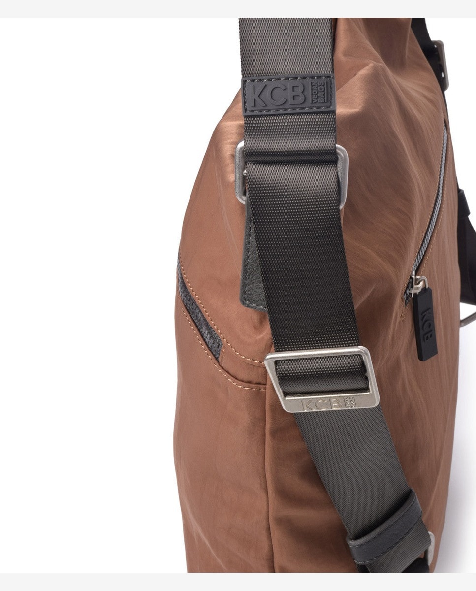 Bolso de hombro wide mochila color - Kcb - Marrón Marrón-2