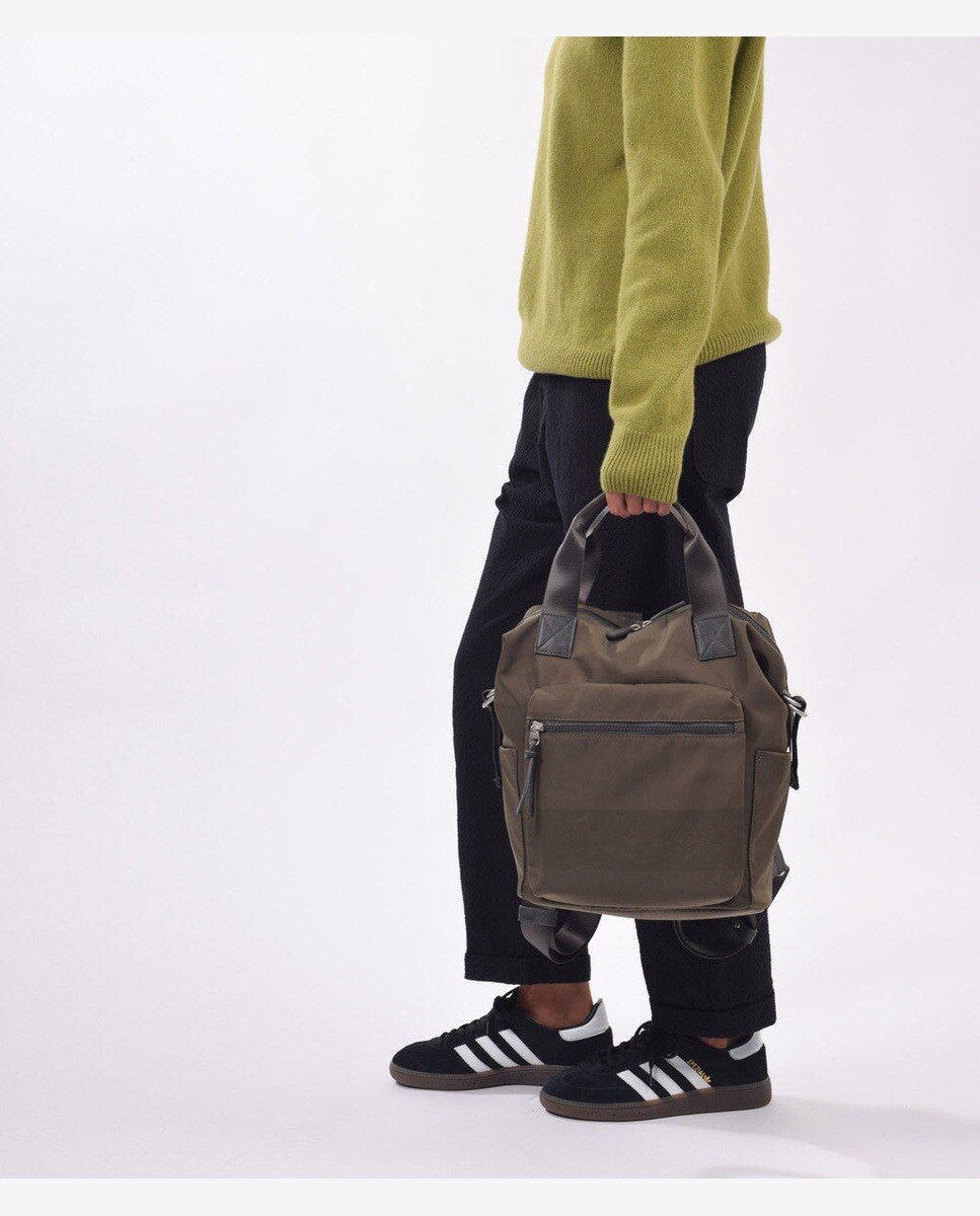 Mochila wide mediana color khaki - Kcb - Kaki Kaki-2