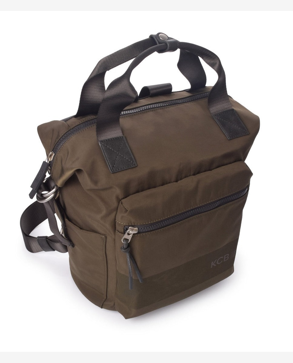 Mochila wide mediana color khaki - Kcb - Kaki Kaki-7