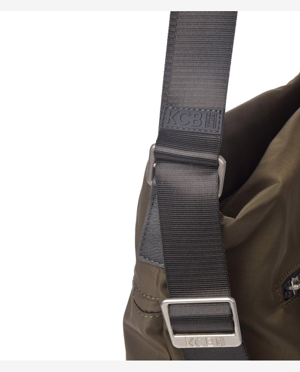 Bolso de hombro wide mochila color khaki - Kcb - Kaki Kaki-2