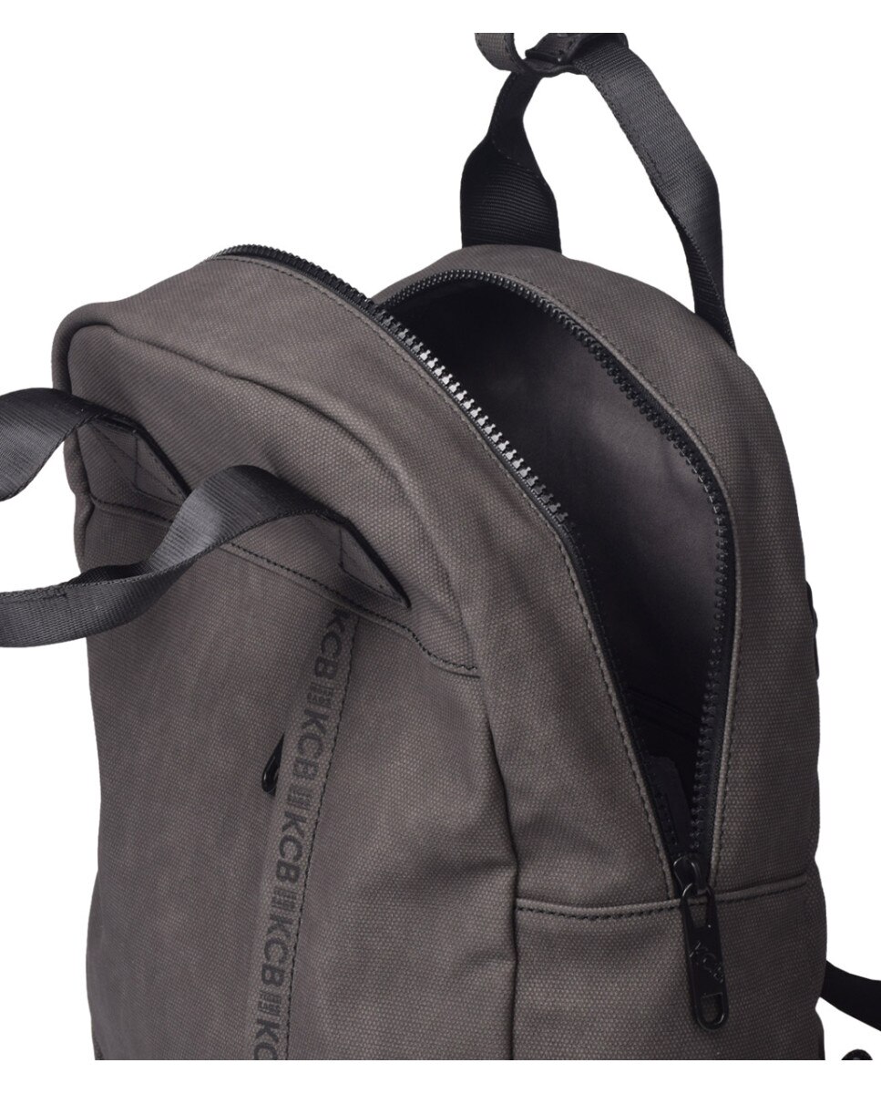 Mochila Vertical pequeña color negro - Kcb - Gris Gris-3
