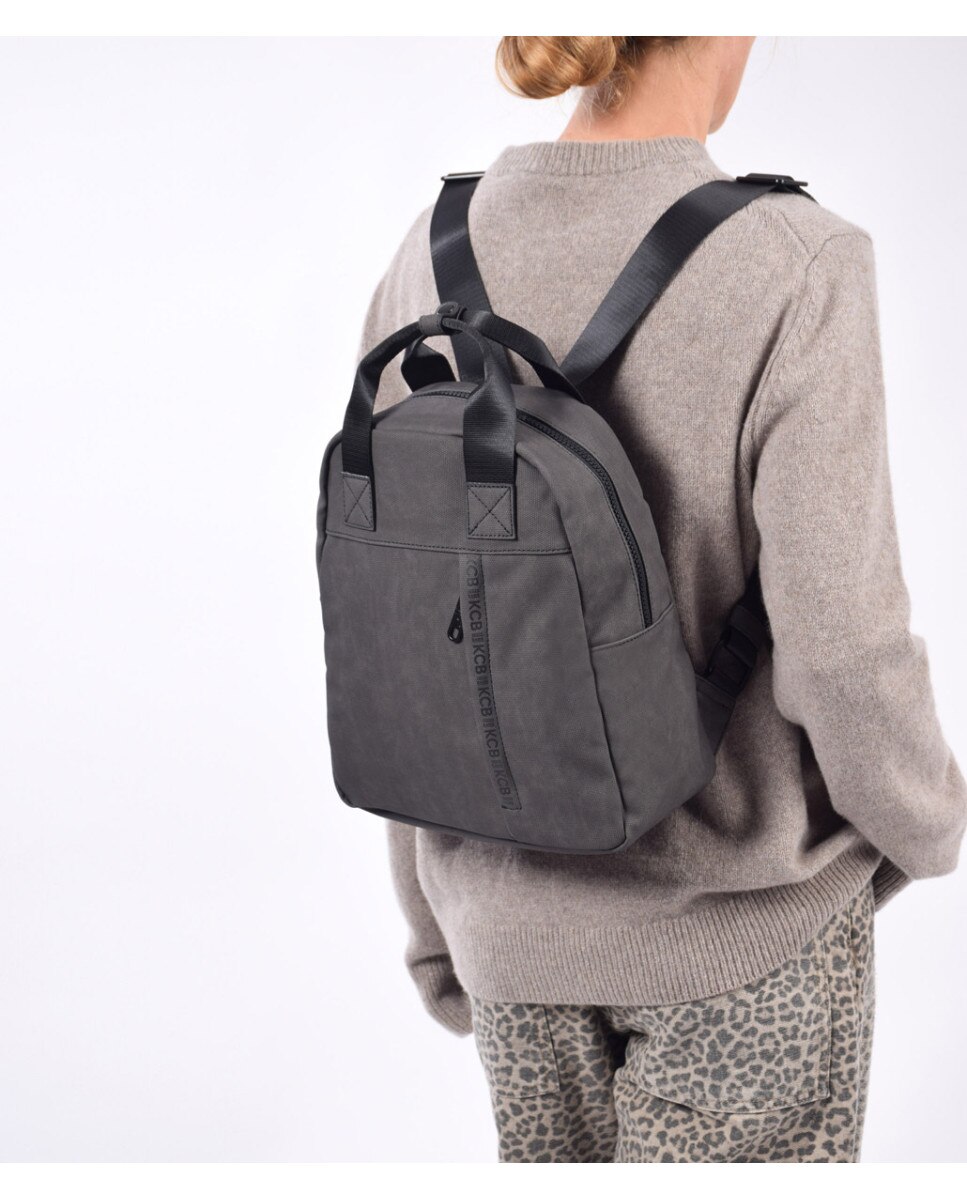 Mochila Vertical pequeña color negro - Kcb - Gris Gris-4