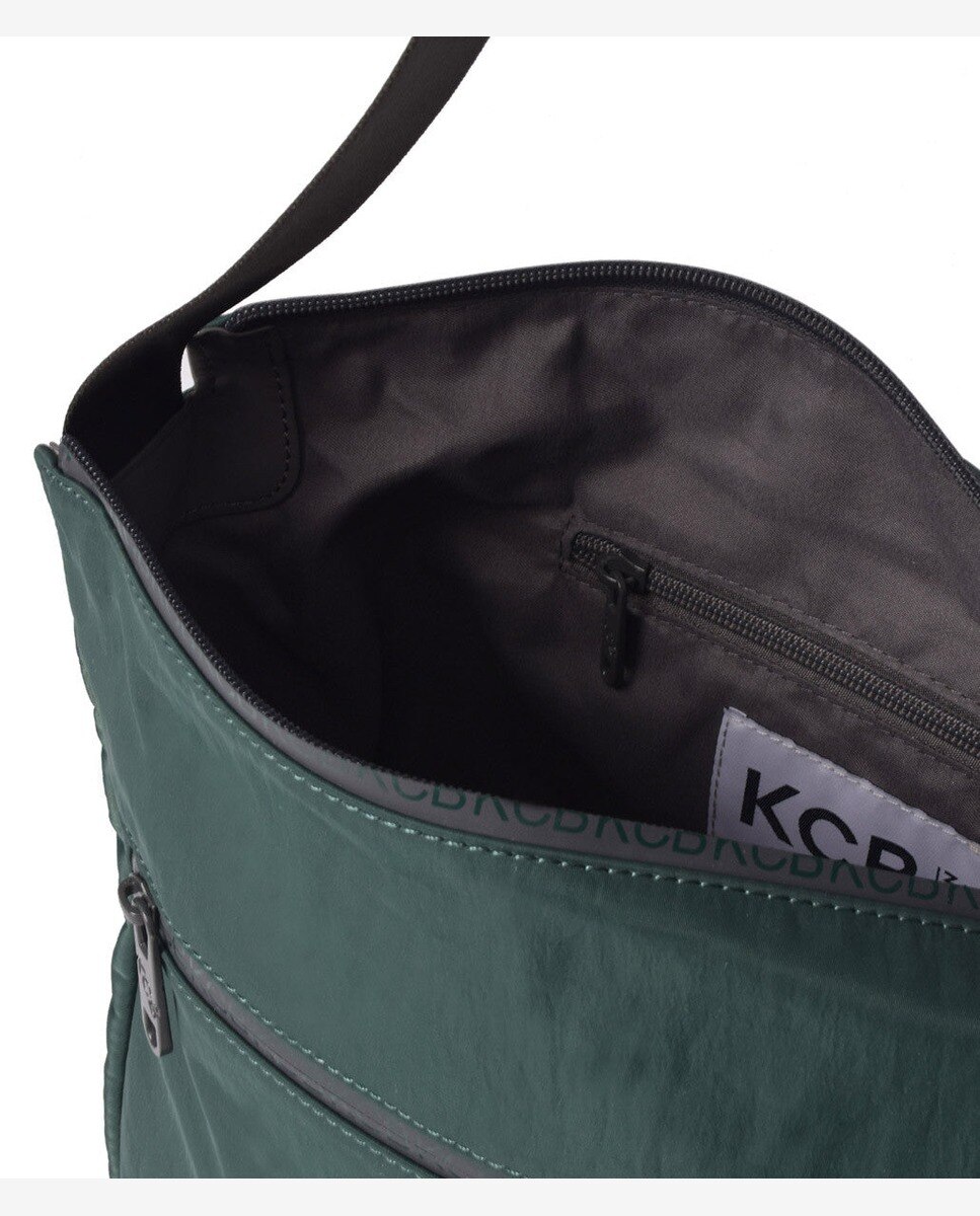 Bolso de hombro shine color verde - Kcb - Verde oscuro Verde oscuro-3