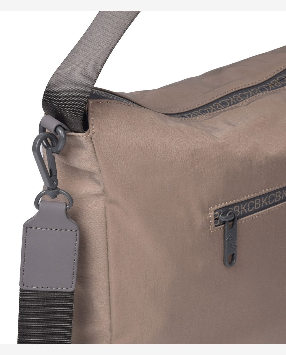 Bolso de hombro shine color taupe - Kcb - Marrón claro Marrón claro-2