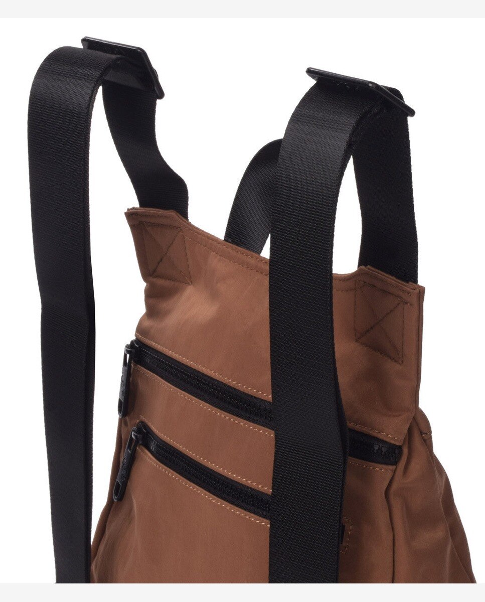 Mochila antirrobo maze grande color - Kcb - Marrón Marrón-2
