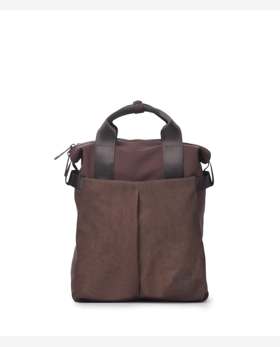 Mochila match pequeña color marrón - Kcb - Marrón oscuro Marrón oscuro-1