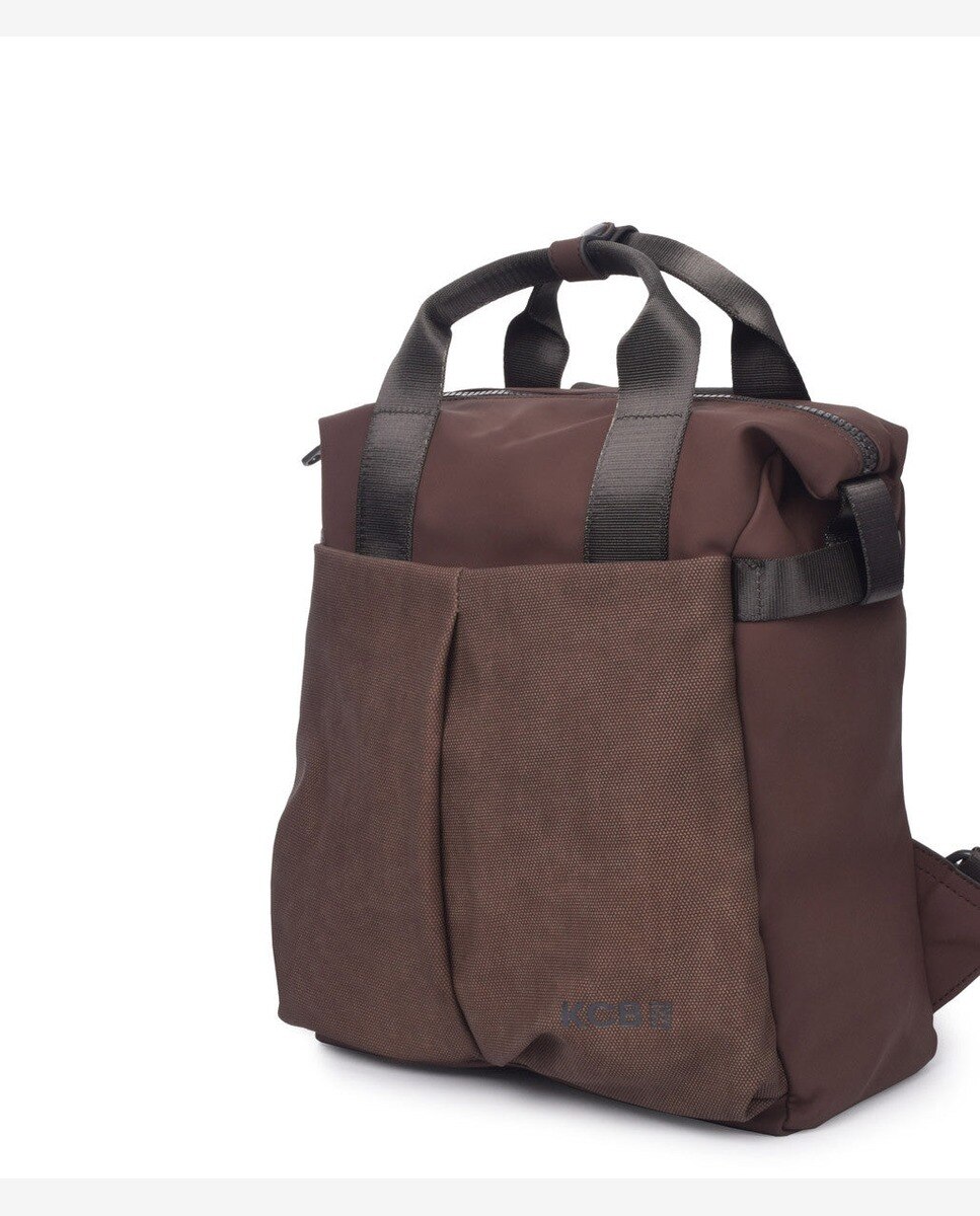 Mochila match pequeña color marrón - Kcb - Marrón oscuro Marrón oscuro-3