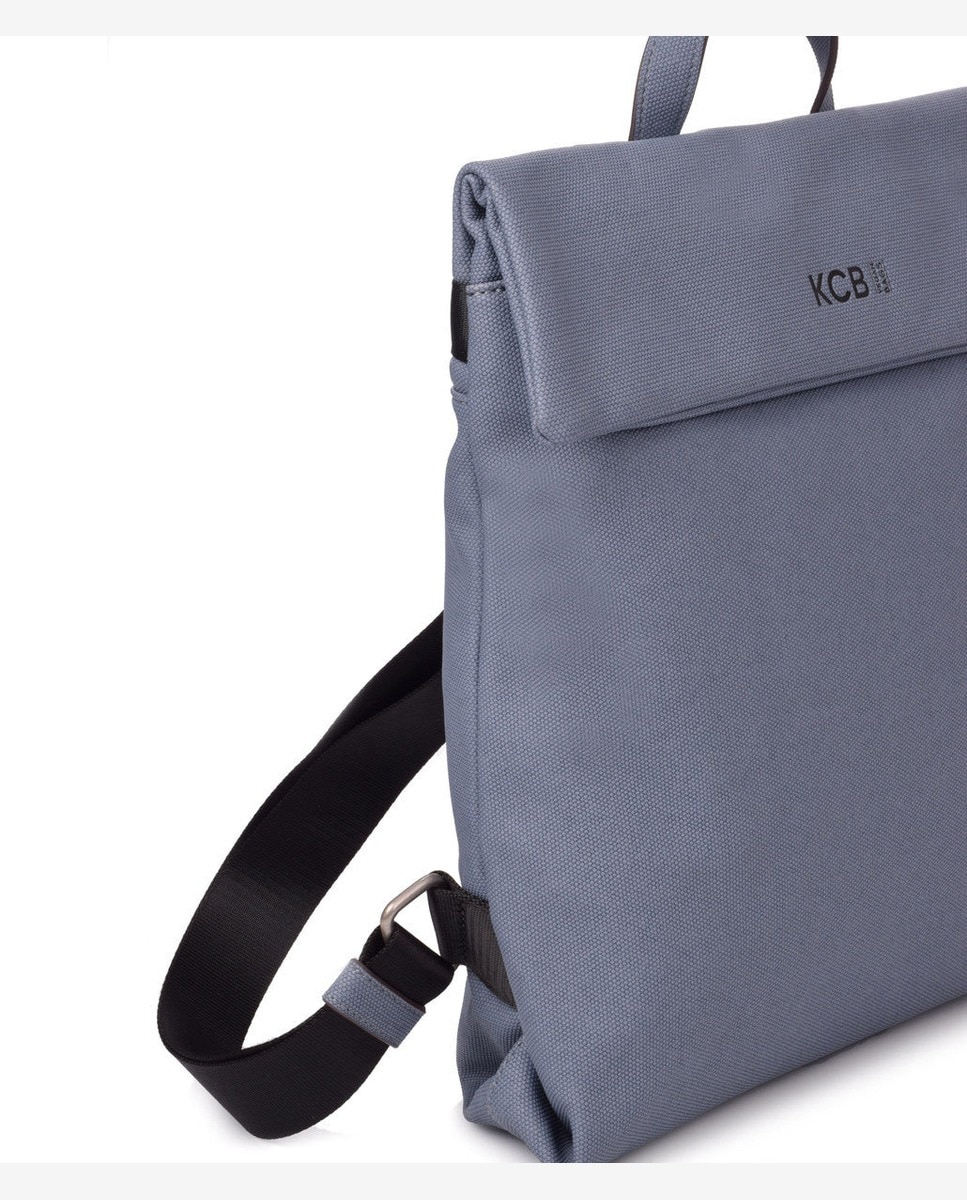 Mochila antirrobo mediana de mujer con solapa - Kcb - Azul Azul-6