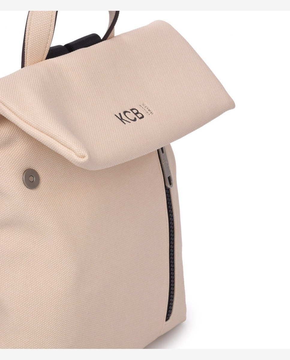 Mochila antirrobo pequeña con solapa kcb strong - Beige Beige-4