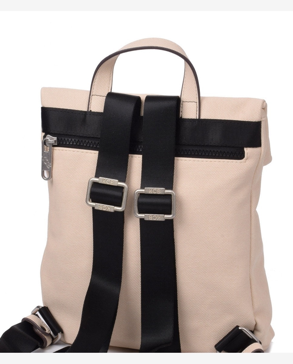 Mochila antirrobo pequeña con solapa kcb strong - Beige Beige-6