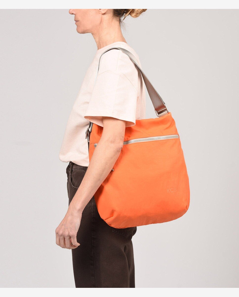 Bolso de hombro wide mochila - Kcb - Naranja Naranja-4