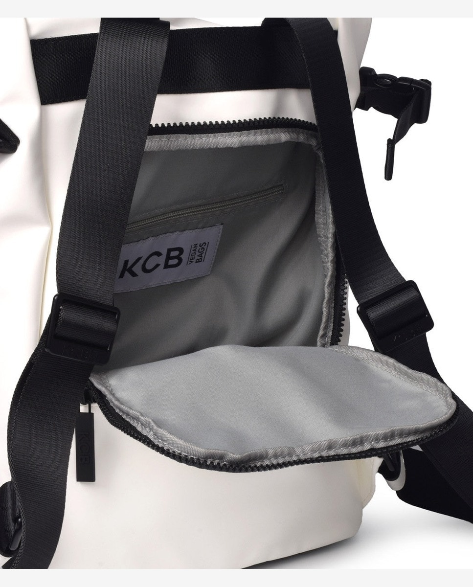 Mochila base antirrobo pequeña - Kcb - Blanco Blanco-4