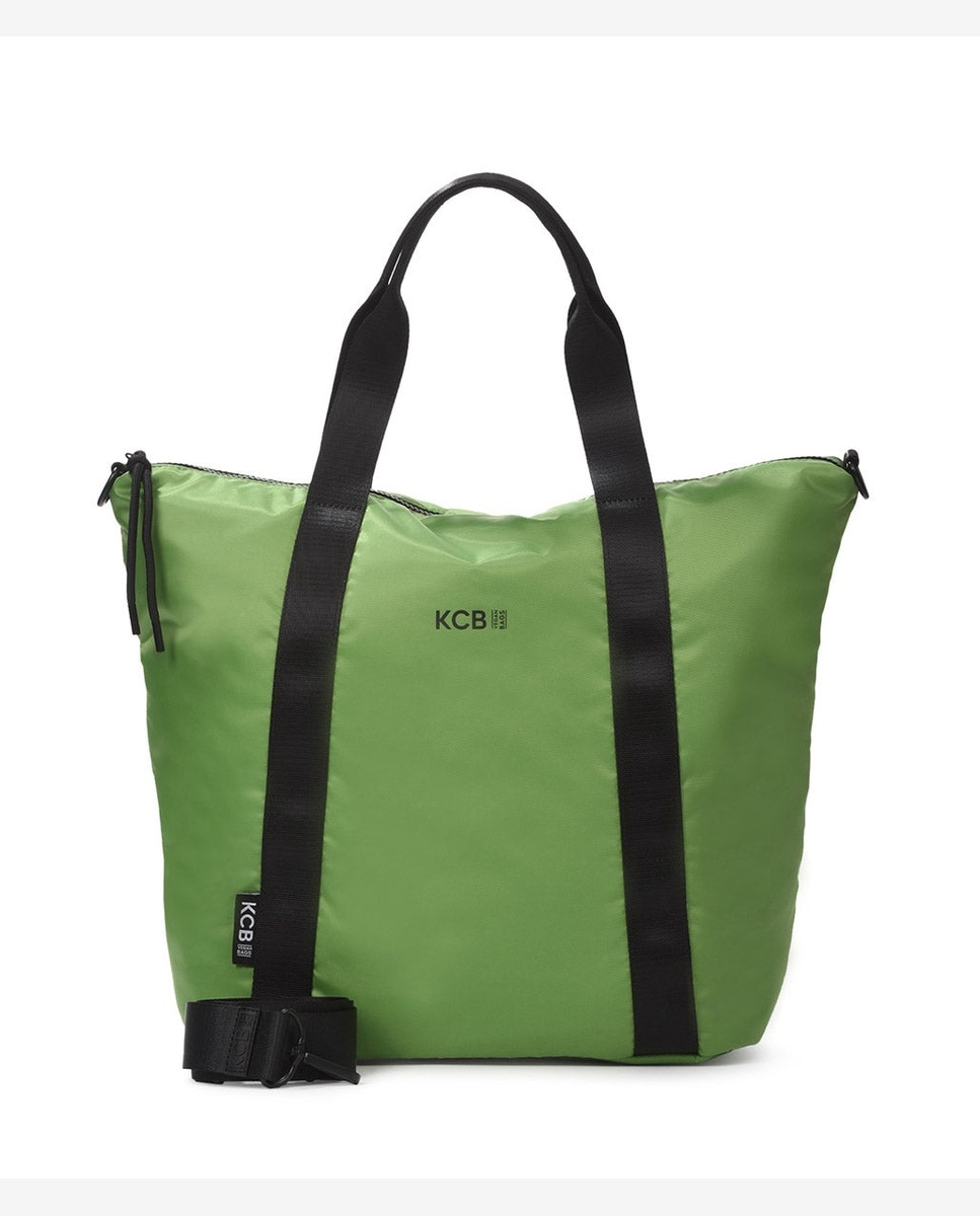 Bolso de hombro puffy shopper grande - Kcb - Verde Verde-1