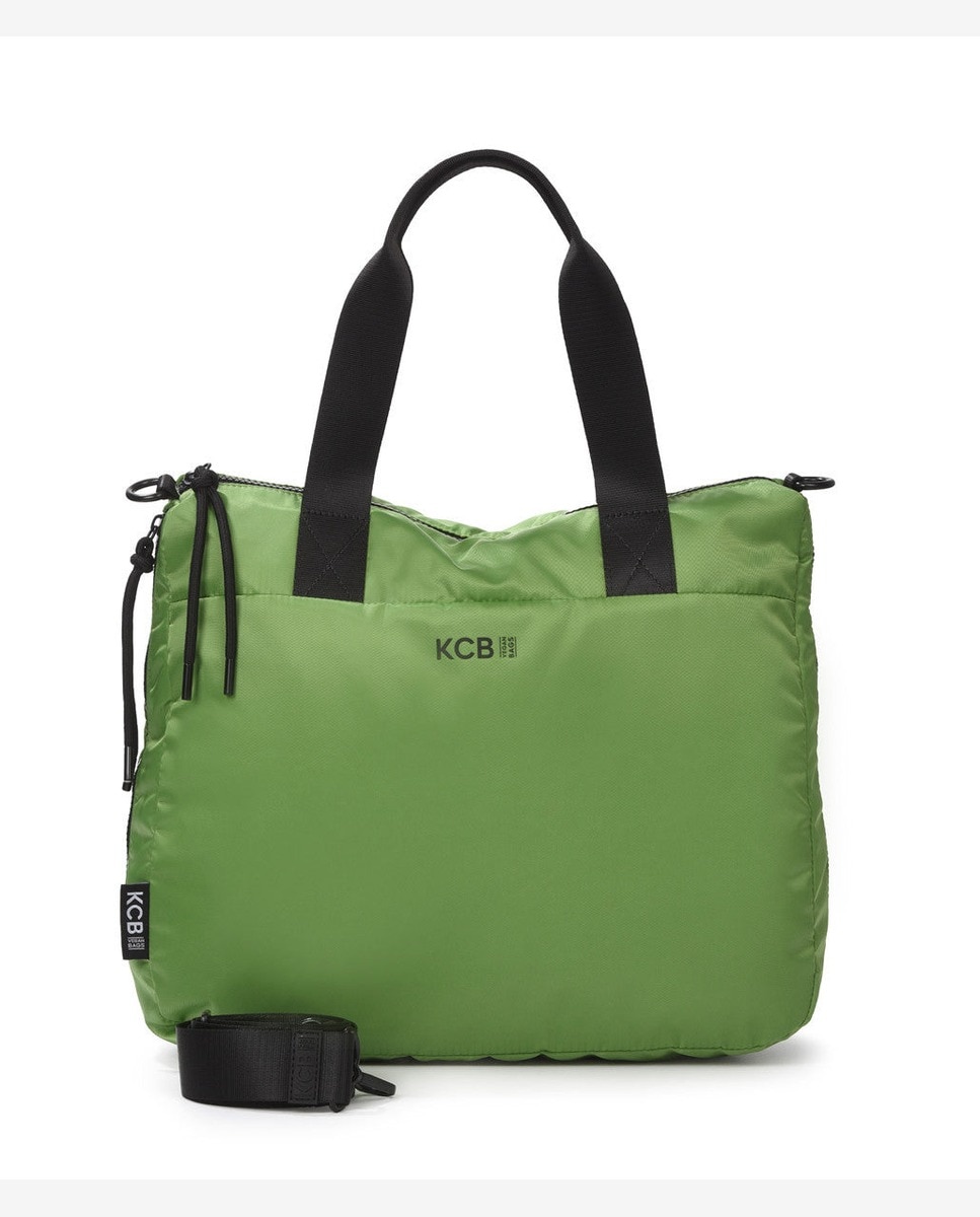 Bolso de hombro puffy shopper - Kcb - Verde Verde-1