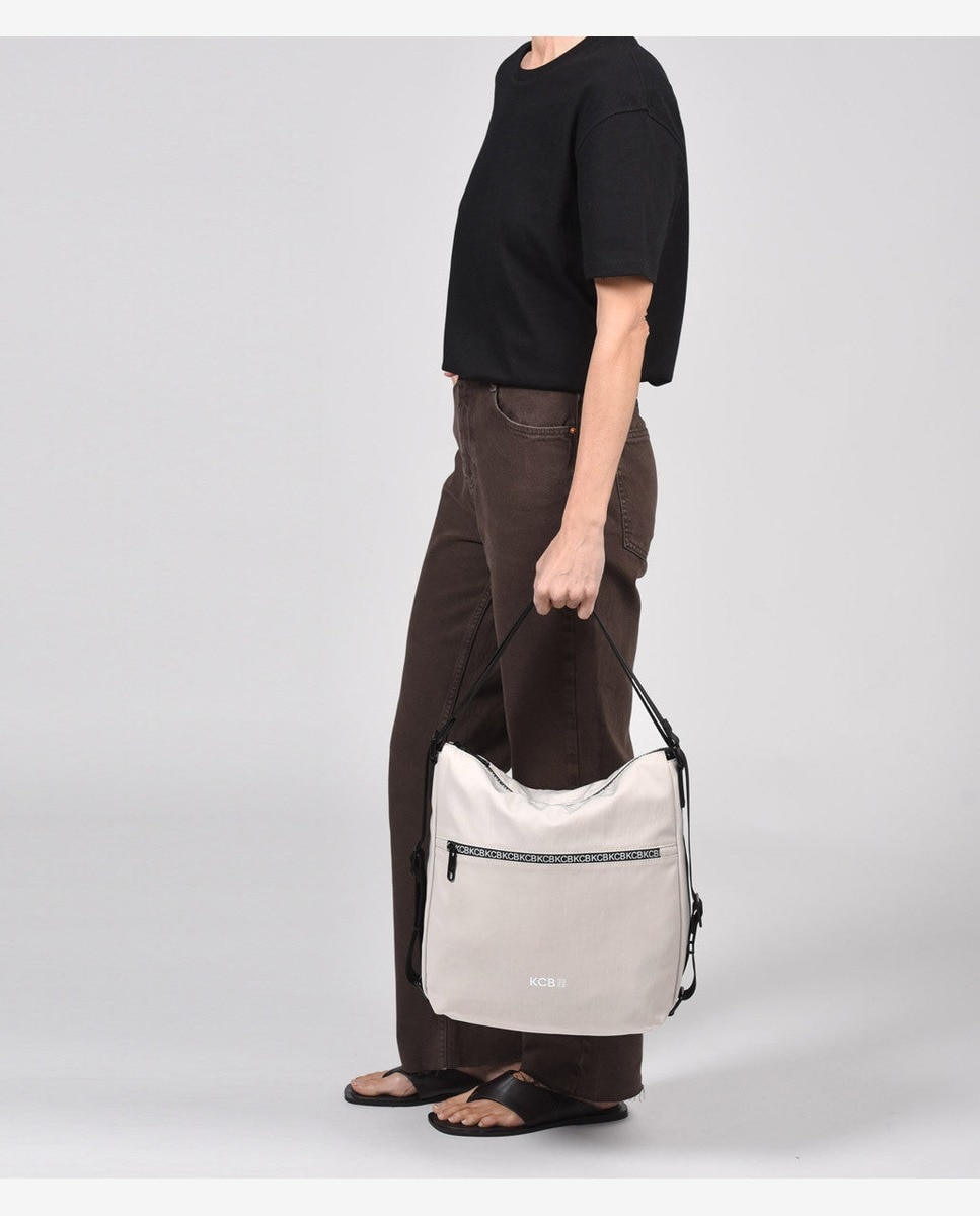 Bolso de hombro shine mochila - Kcb - Beige Beige-4