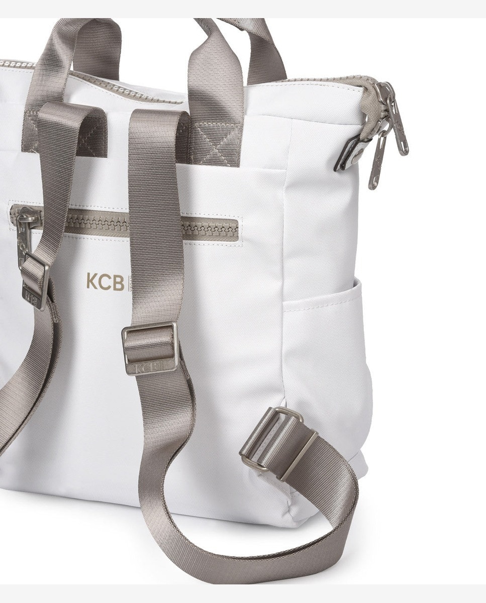 Mochila stamp pequeña - Kcb - Blanco Blanco-2