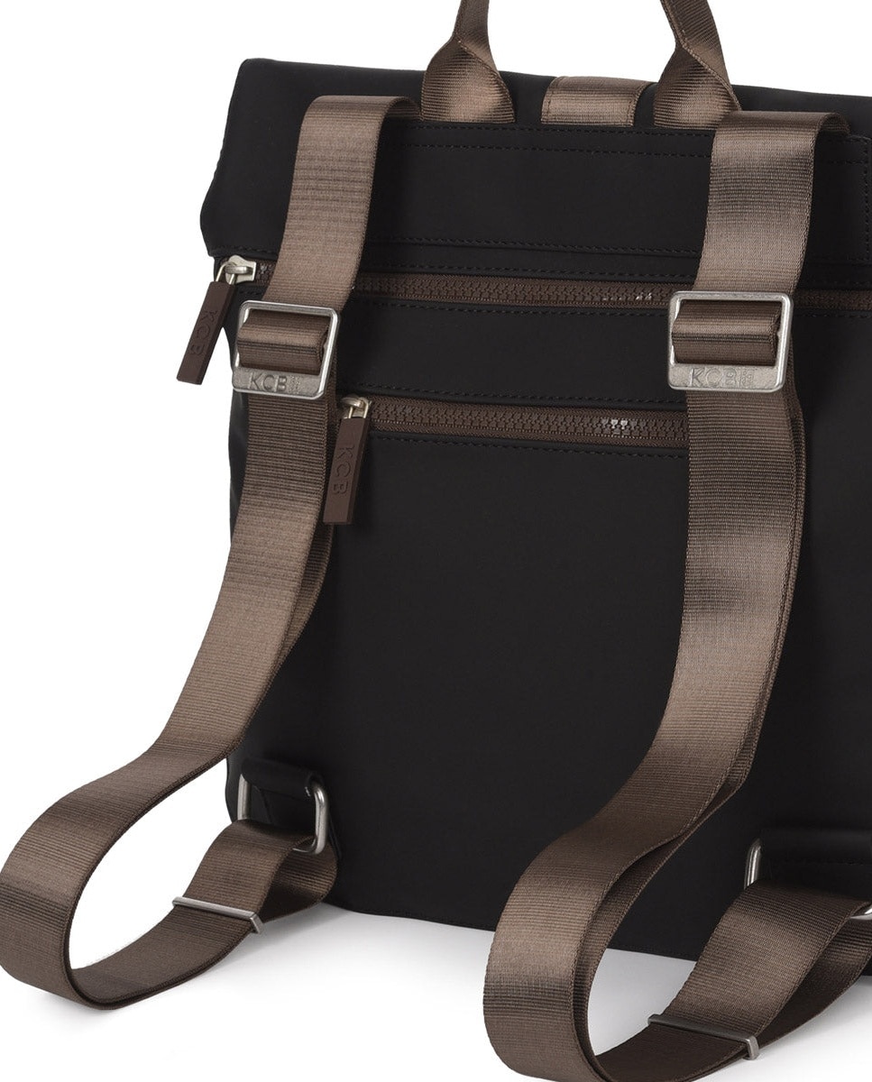 Mochila chain antirrobo pequeña color negro de mujer - Kcb - Negro Negro-8