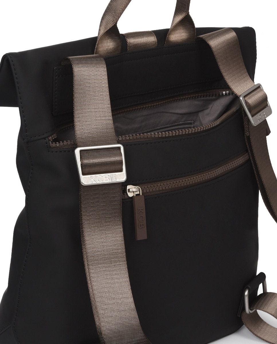 Mochila chain antirrobo pequeña color negro de mujer - Kcb - Negro Negro-10