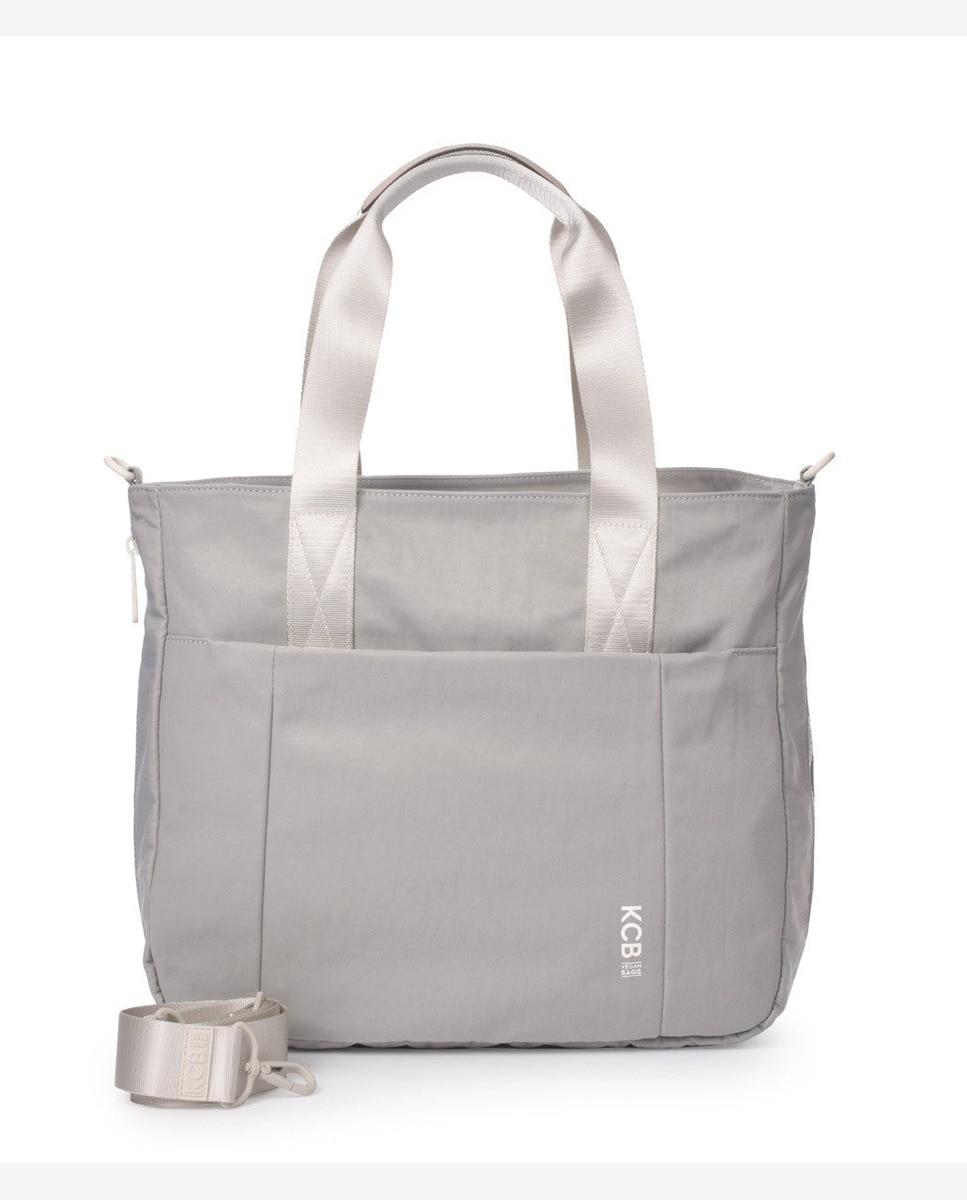 Bolso de hombro balloon shopper - Kcb - Gris claro Gris claro-1