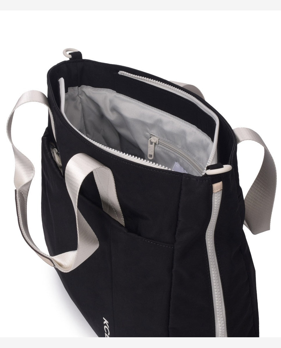 Bolso de hombro balloon shopper - Kcb - Negro Negro-4