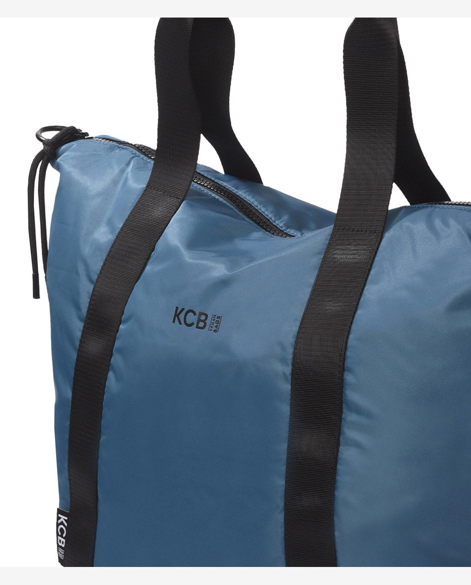 Bolso de hombro puffy shopper grande - Kcb - Azul claro Azul claro-3