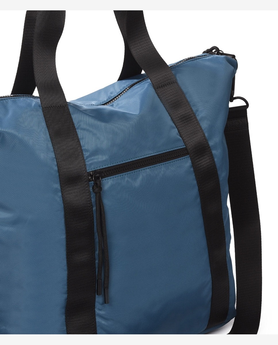 Bolso de hombro puffy shopper grande - Kcb - Azul claro Azul claro-2