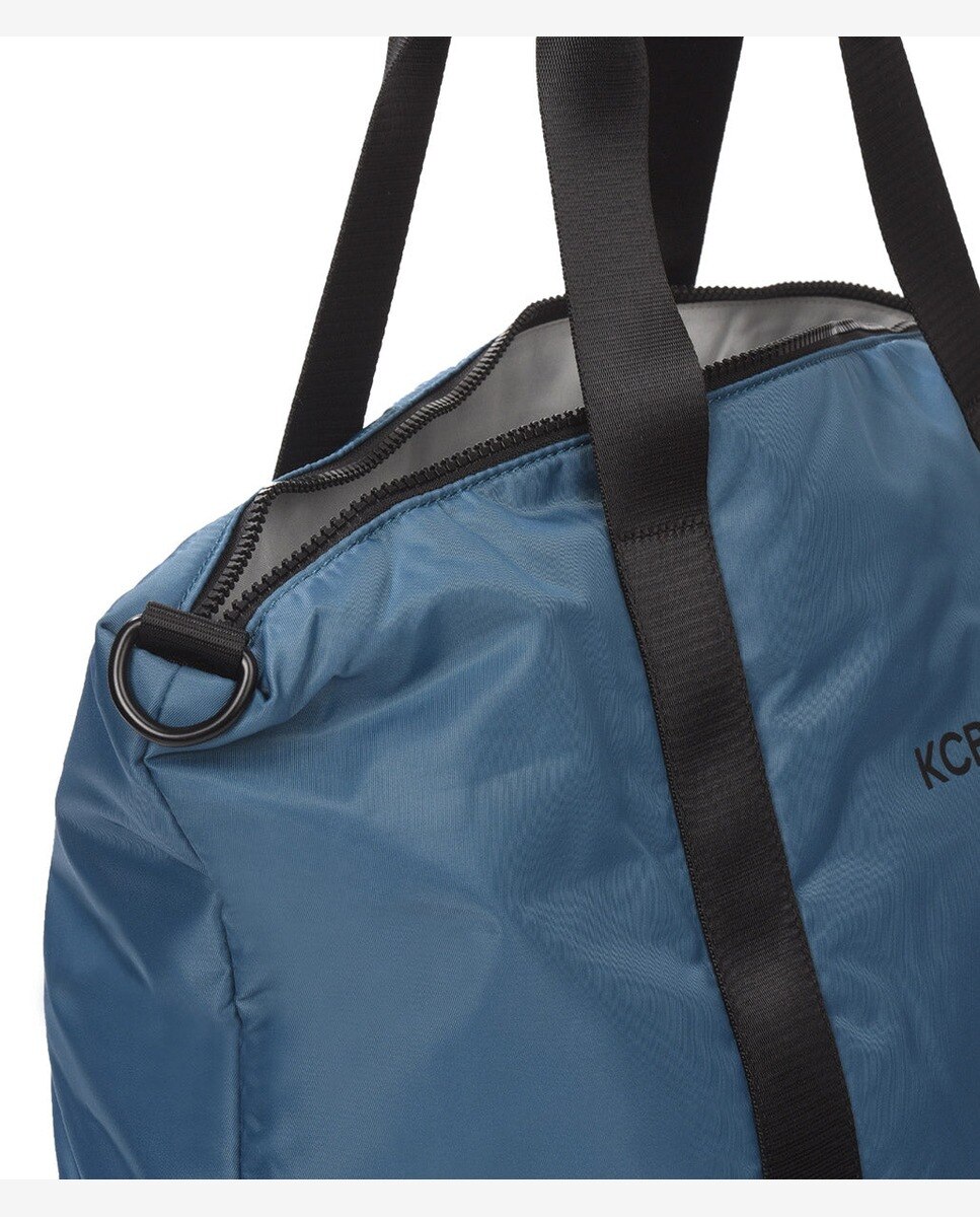 Bolso de hombro puffy shopper grande - Kcb - Azul claro Azul claro-4