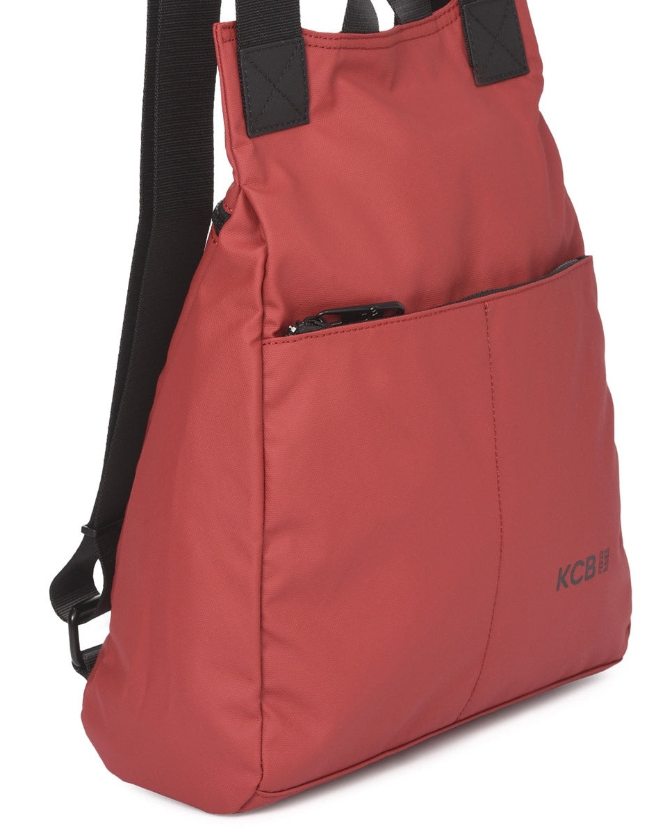 Mochila dual antirrobo pequeña color cereza de mujer - Kcb - Cereza Cereza-9
