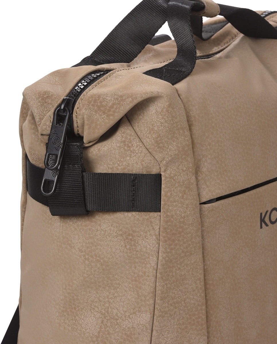 Mochila hide pequeña color taupe de mujer - Kcb - Topo Topo-8