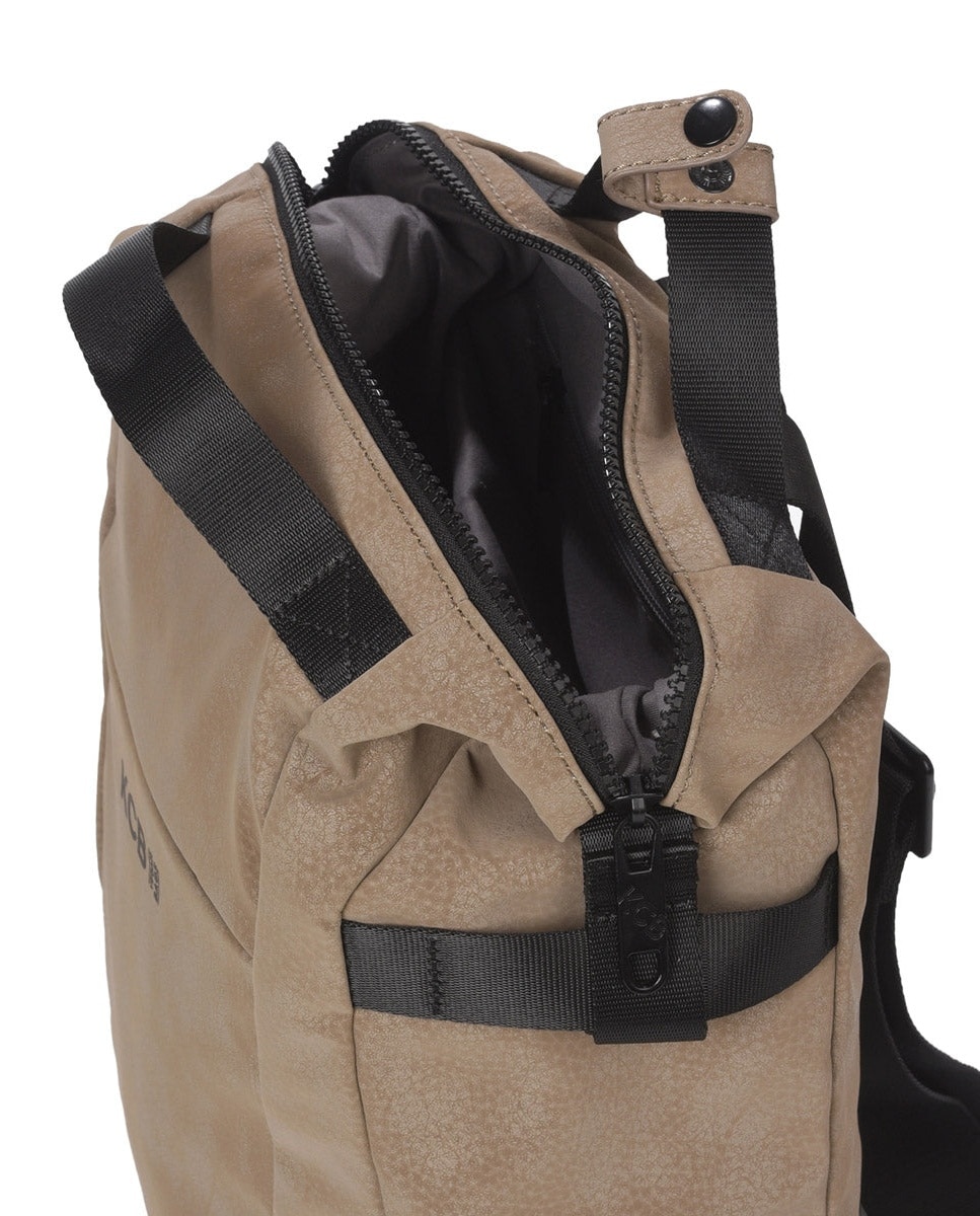 Mochila hide pequeña color taupe de mujer - Kcb - Topo Topo-9