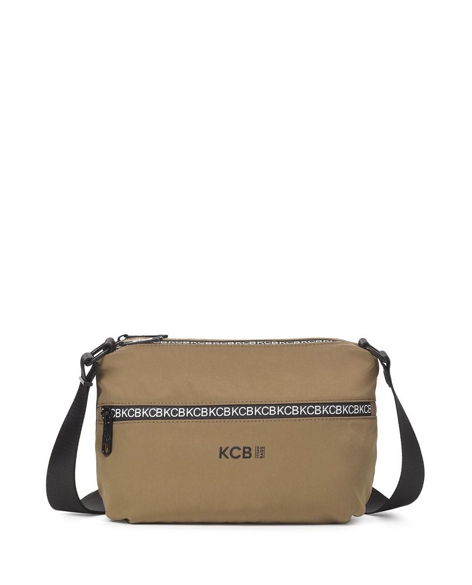 Bandolera shine pequeña color khaki de mujer - Kcb - Kaki Kaki-1