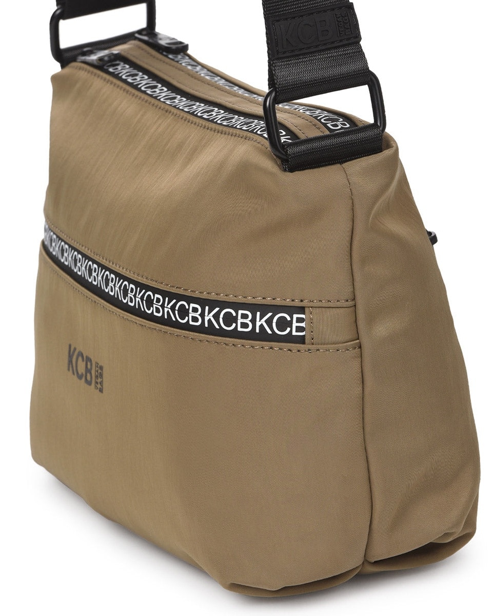 Bandolera shine pequeña color khaki de mujer - Kcb - Kaki Kaki-8
