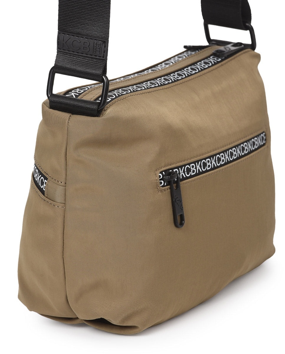 Bandolera shine grande color khaki de mujer - Kcb - Kaki Kaki-2