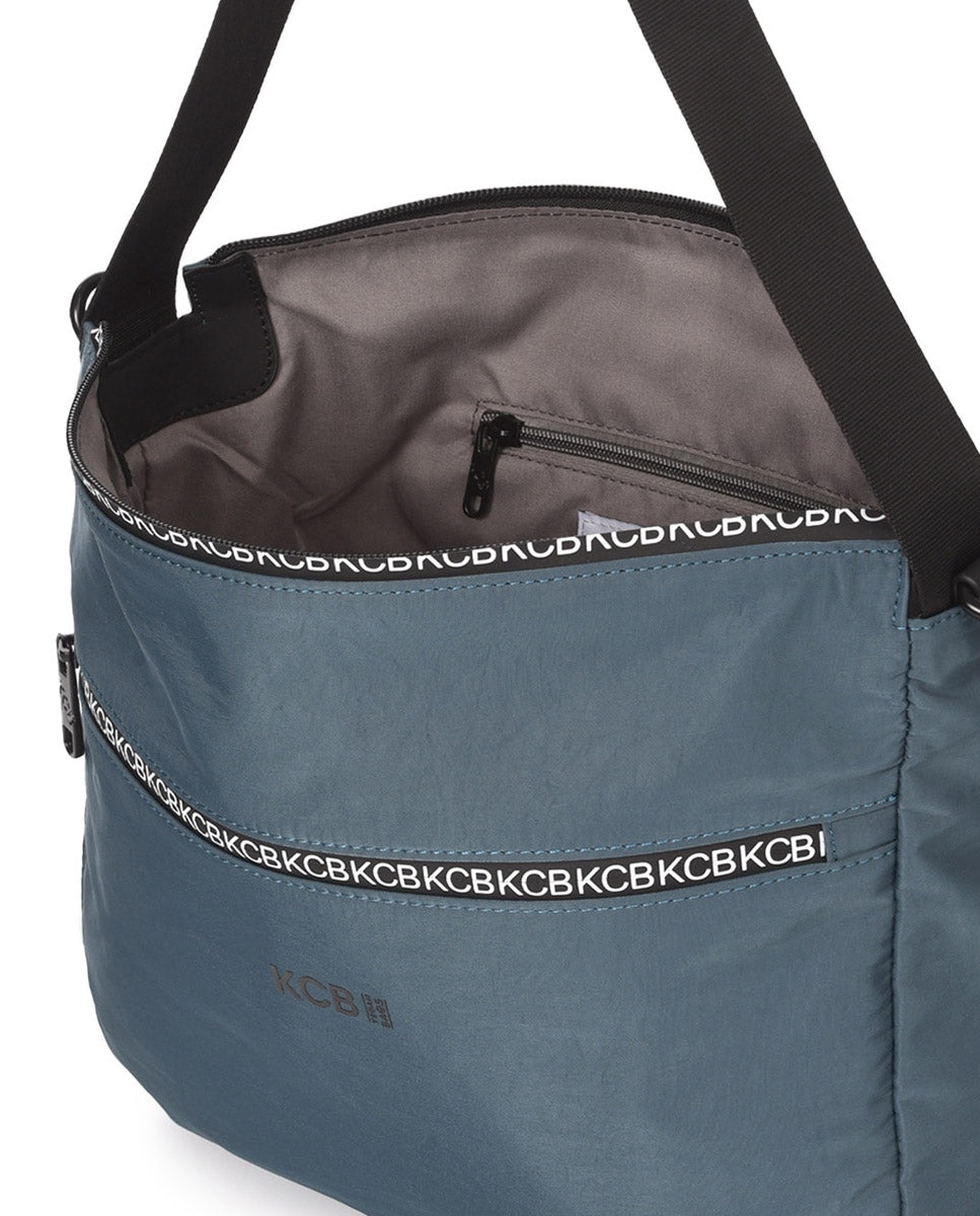Bolso de hombro shine color petróleo de mujer - Kcb - Petróleo Petróleo-4