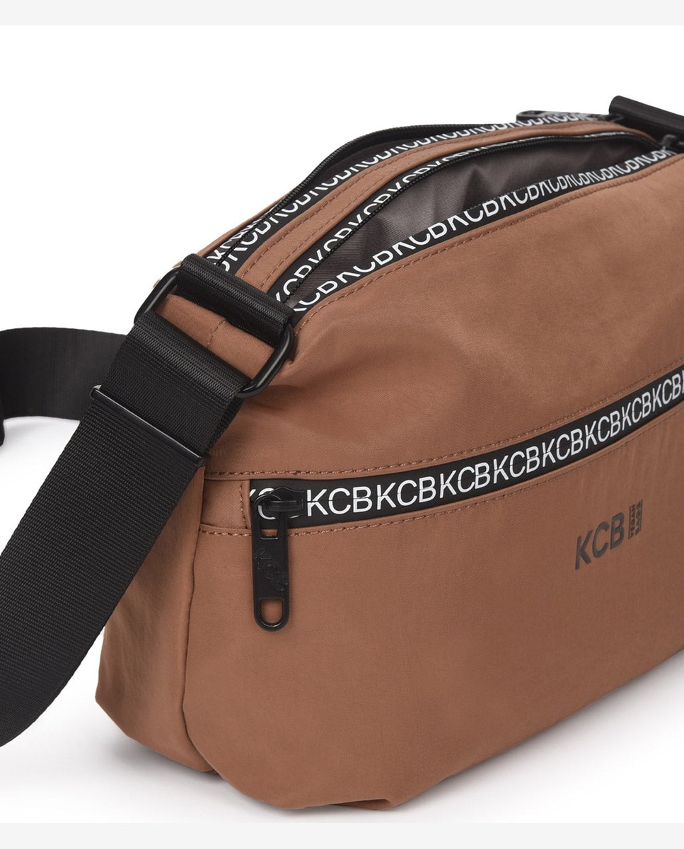 Bandolera shine grande color marrón de mujer - Kcb - Marrón Marrón-8