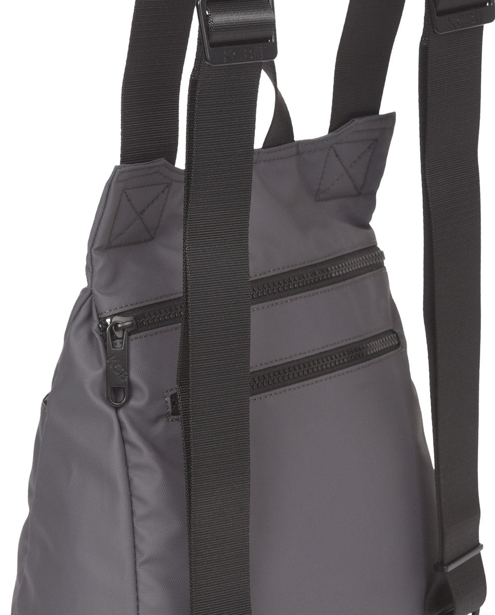 Mochila dual antirrobo grande color gris de mujer - Kcb - Gris Gris-2