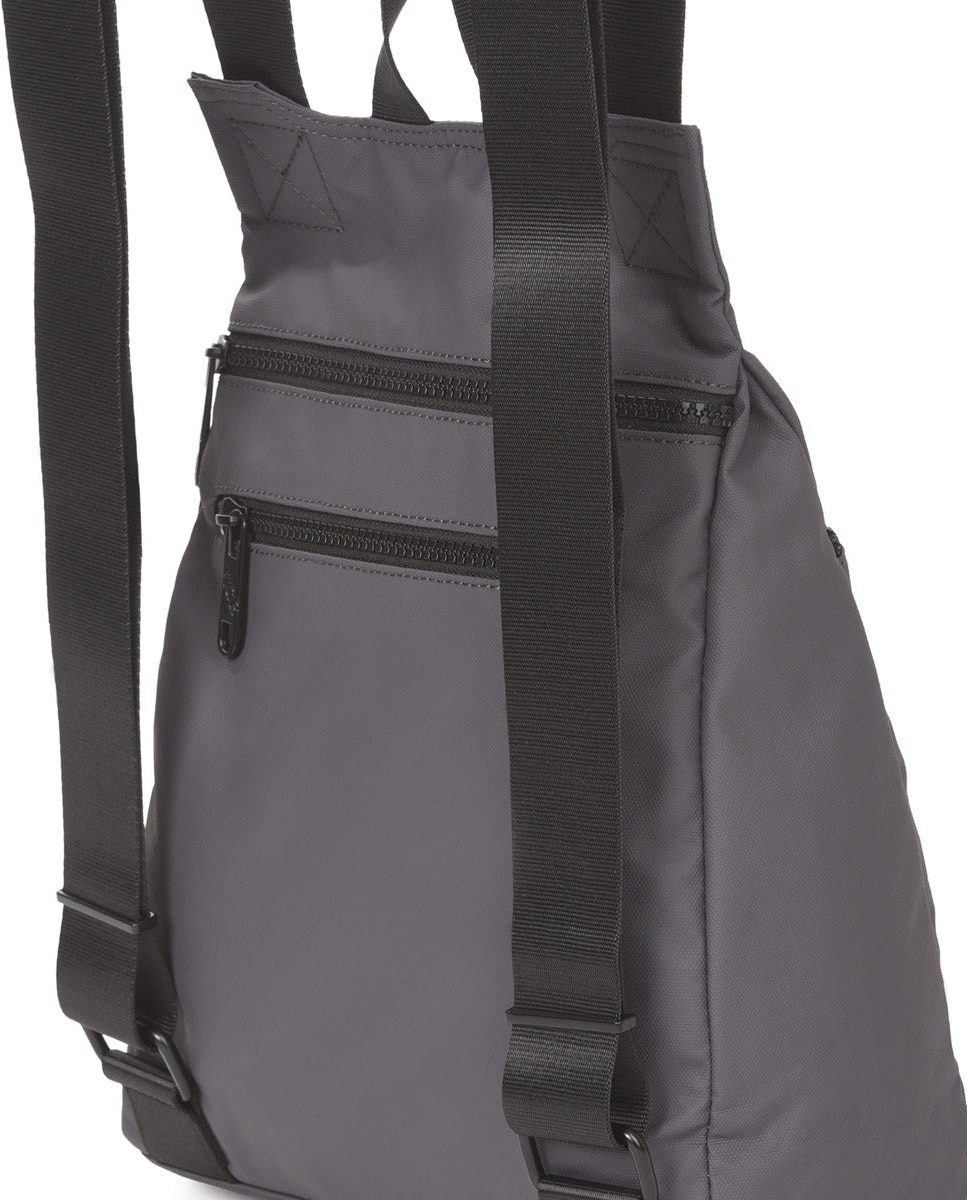 Mochila dual antirrobo pequeña color gris de mujer - Kcb - Gris Gris-2