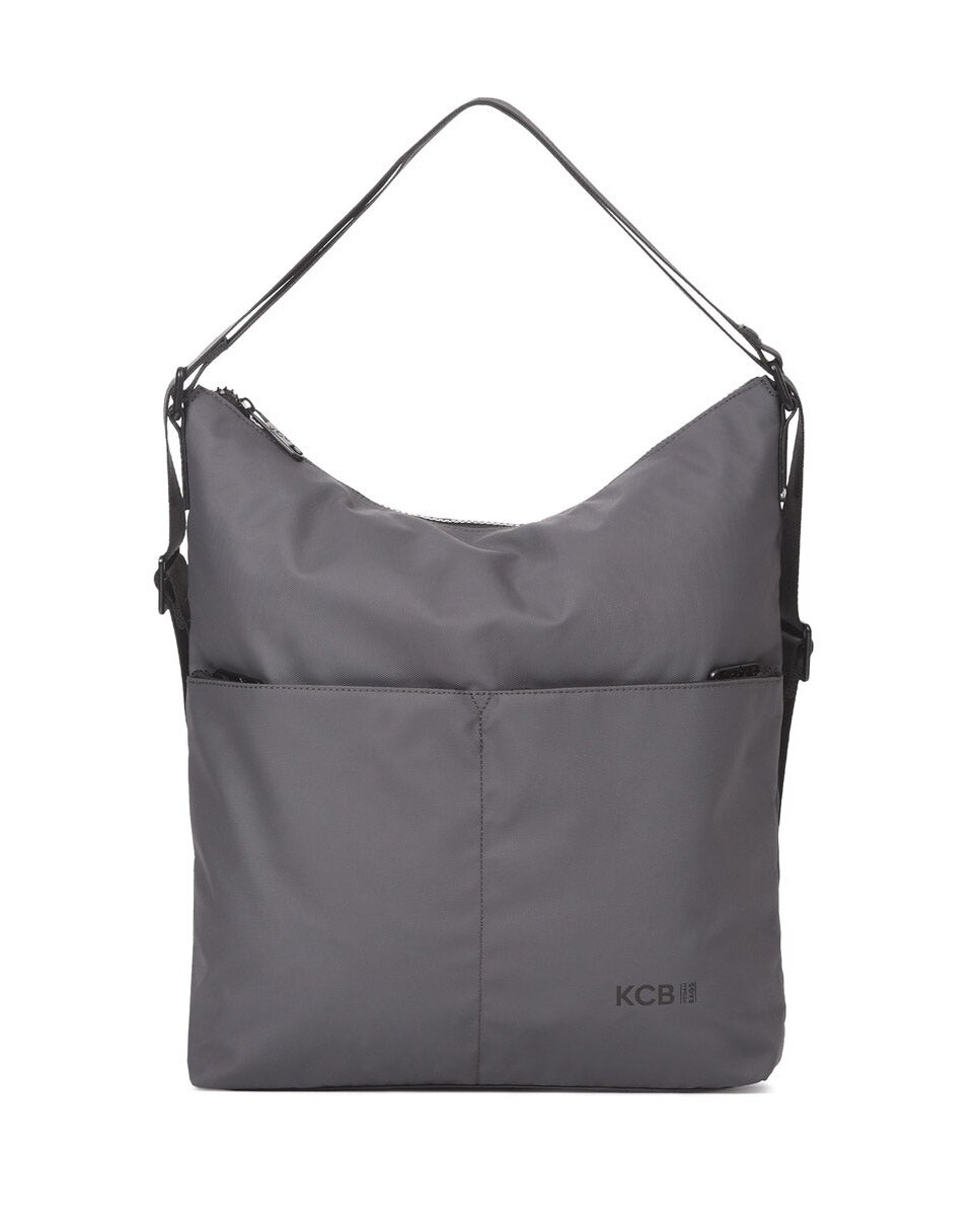 Bolso de hombro dual mochila color gris de mujer - Kcb - Gris Gris-1