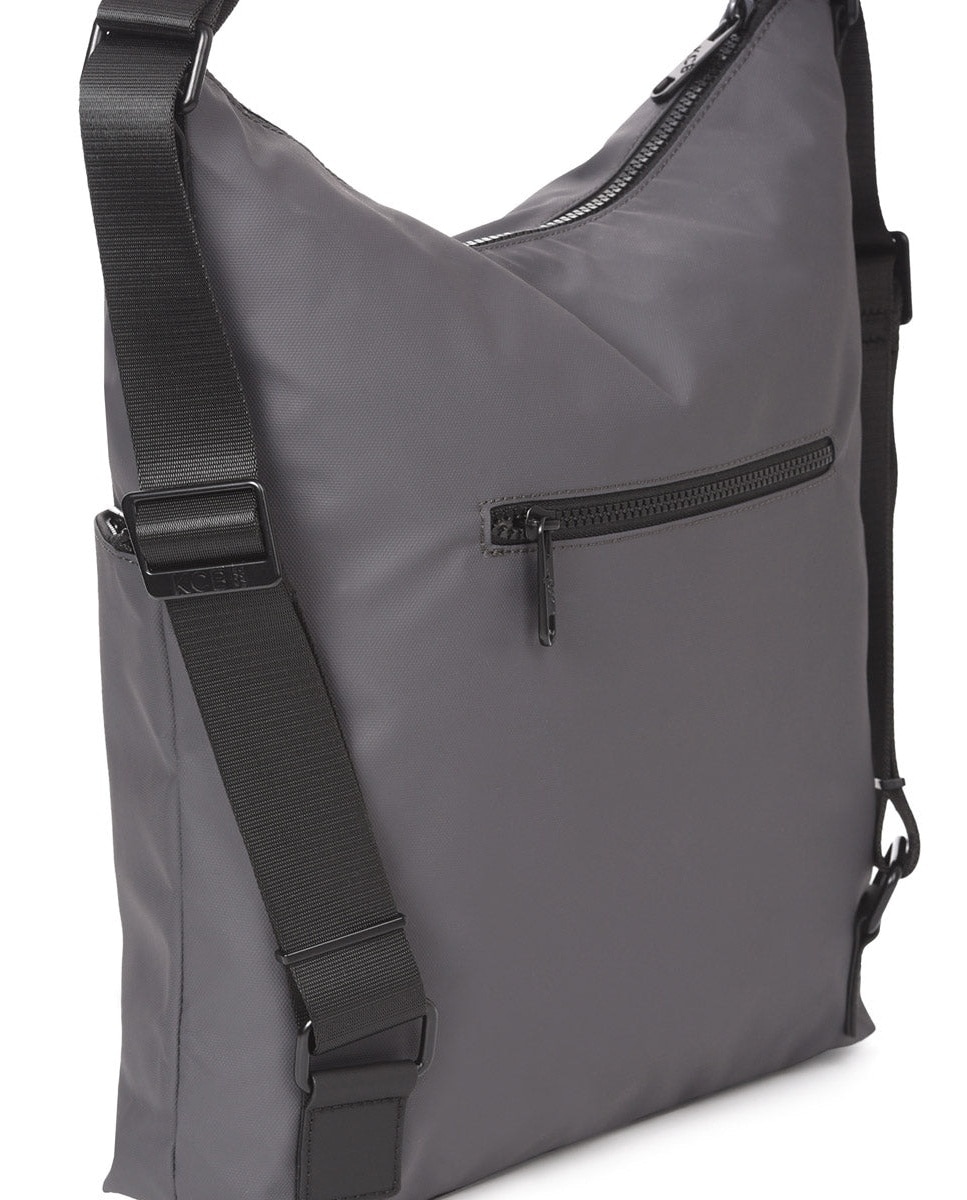 Bolso de hombro dual mochila color gris de mujer - Kcb - Gris Gris-2
